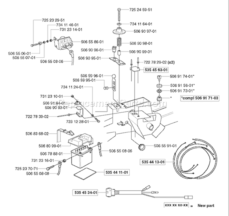 Page Q Diagram and Parts List for RIDER Pro 15-V2 2003-01 Husqvarna Lawn Tractor