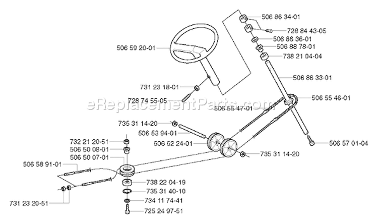 Page W Diagram and Parts List for RIDER Pro 15-V2 2003-01 Husqvarna Lawn Tractor