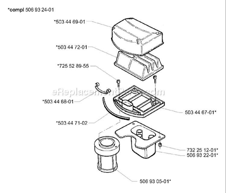 Page A Diagram and Parts List for RIDER Pro 15 2001-02 Husqvarna Lawn Tractor