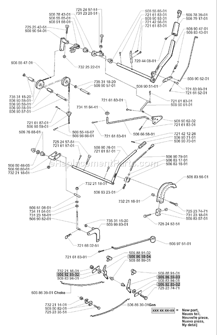 Page O Diagram and Parts List for RIDER Pro 15 2001-02 Husqvarna Lawn Tractor