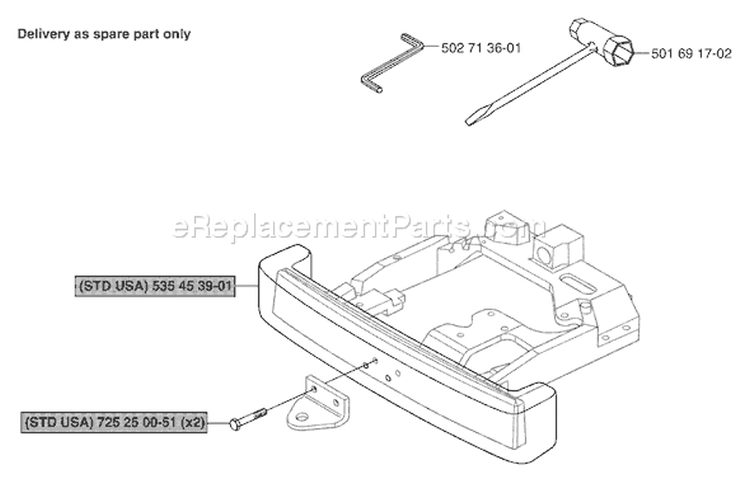Page U Diagram and Parts List for RIDER Pro 15 2003-01 Husqvarna Lawn Tractor