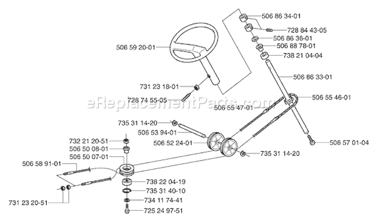 Page X Diagram and Parts List for RIDER Pro 15 2003-01 Husqvarna Lawn Tractor