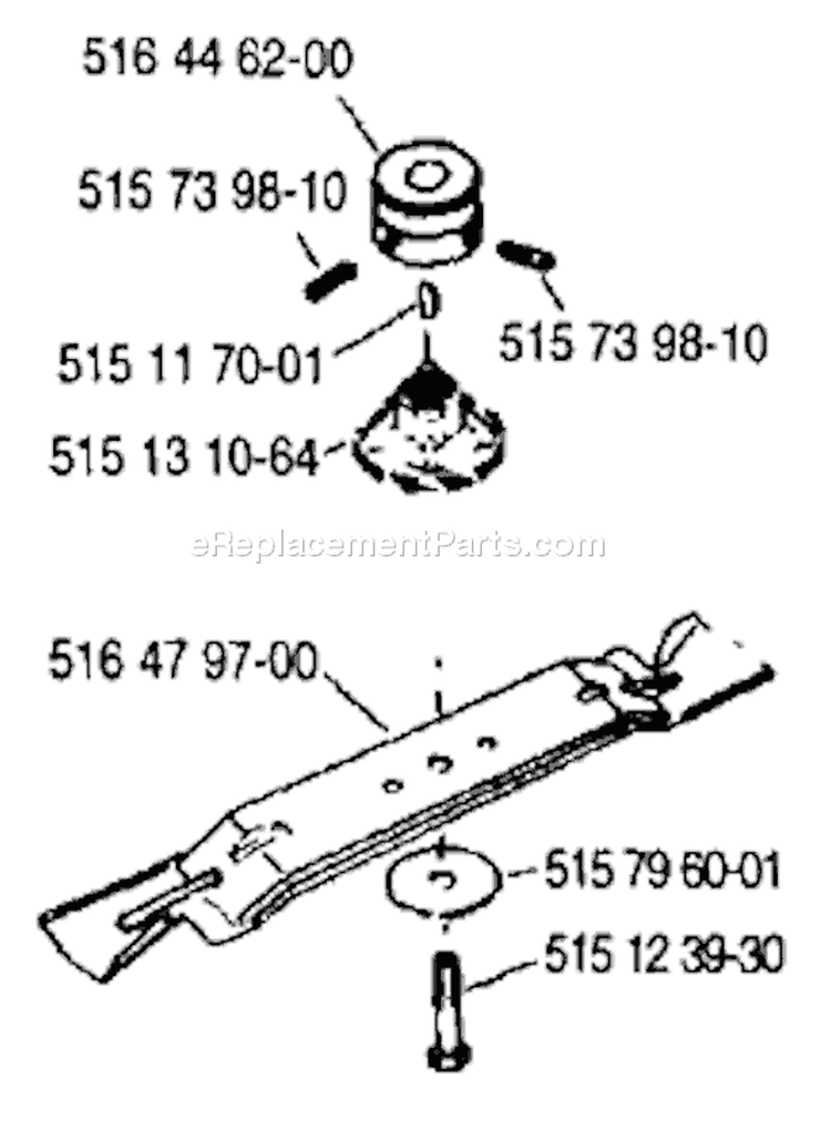 Page B Diagram and Parts List for ROYAL 19 S 1988-05 Husqvarna Lawn Mower
