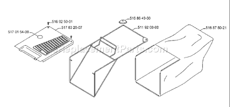 Page A Diagram and Parts List for ROYAL 53 2003-01 Husqvarna Lawn Mower