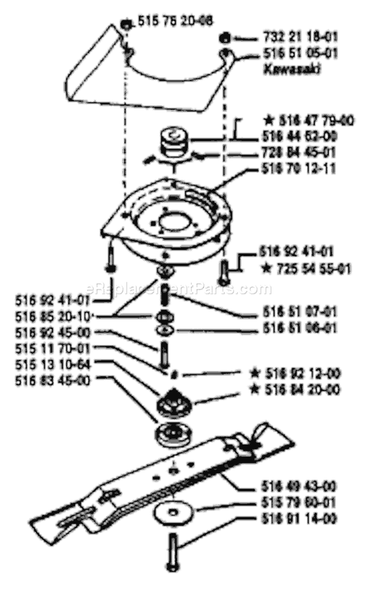 Page A Diagram and Parts List for ROYAL 53 S 1990-06 Husqvarna Lawn Mower