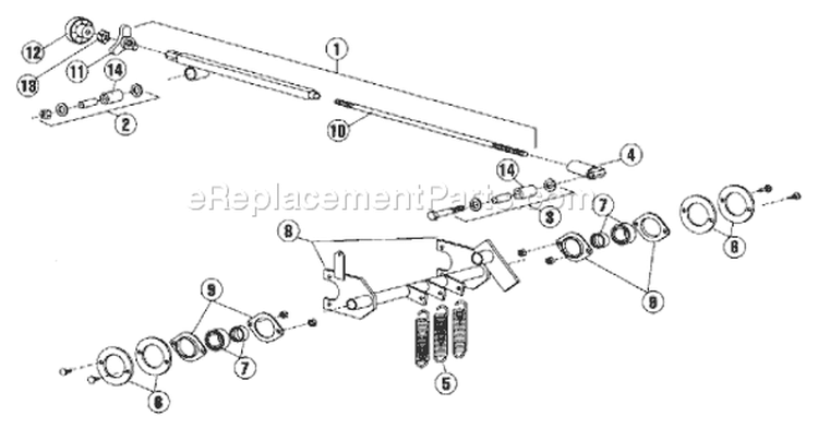 Page A Diagram and Parts List for SC18 SC 18 2001-01 Husqvarna Sod Cutter
