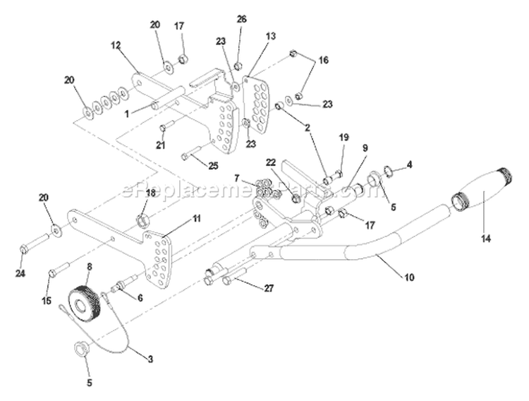 Page E Diagram and Parts List for SC18A SC 18 A 968999509 -2006-07 Husqvarna Sod Cutter