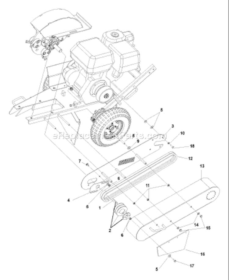Page A Diagram and Parts List for SG13A/CE SG 13 A/CE 2004-03 Husqvarna Stump Grinder