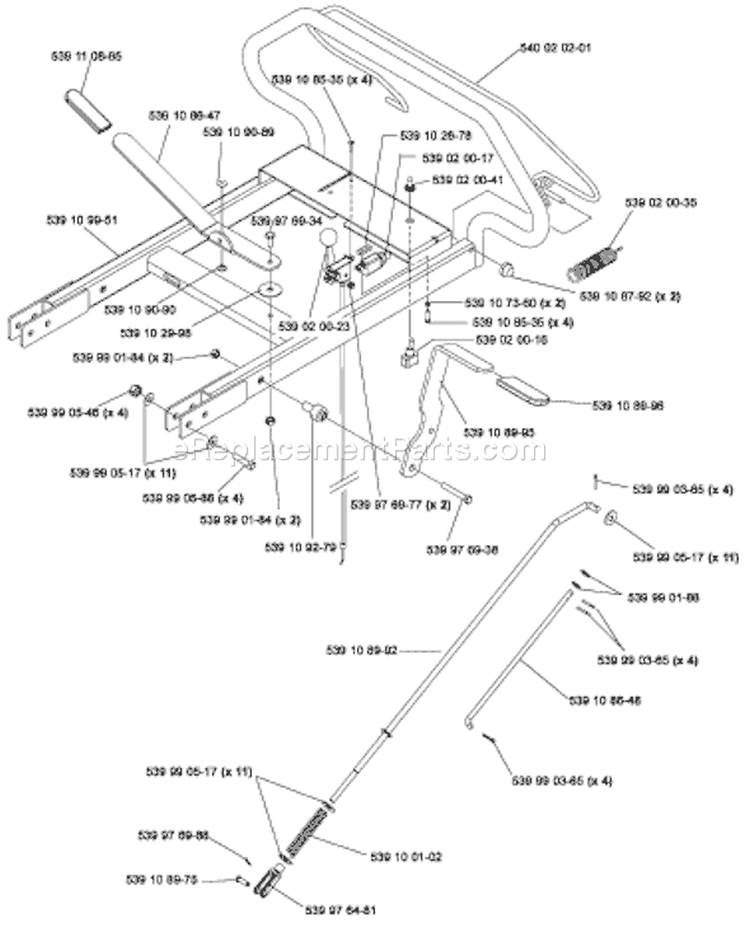 Page E Diagram and Parts List for SG13 SG 13 968999353 -2005-06 Husqvarna Stump Grinder