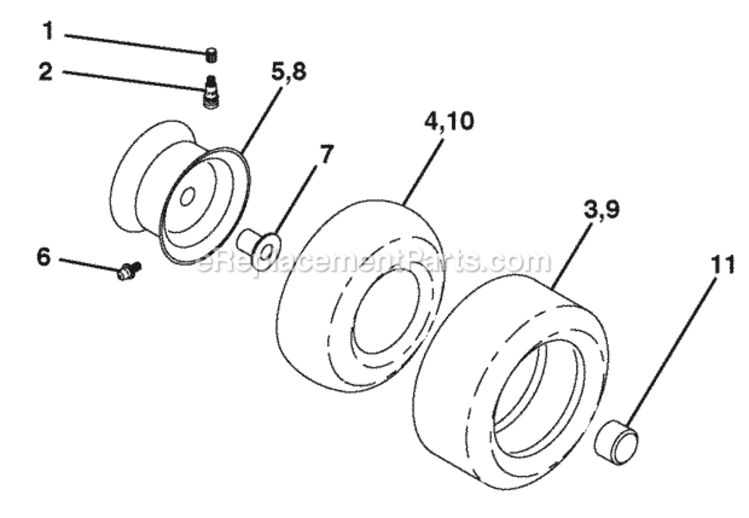 Page J Diagram and Parts List for SO17542LT 2006-01 Husqvarna Lawn Tractor
