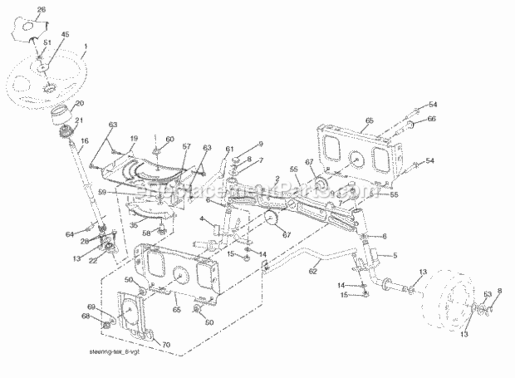 Page I Diagram and Parts List for SO21H48YT 2006-01 Husqvarna Lawn Tractor