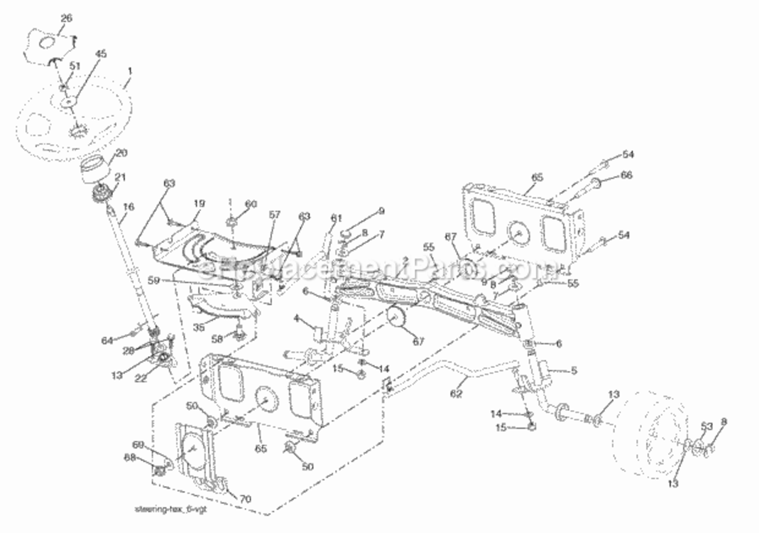 Page I Diagram and Parts List for SOGT22H48 2006-02 Husqvarna Lawn Tractor