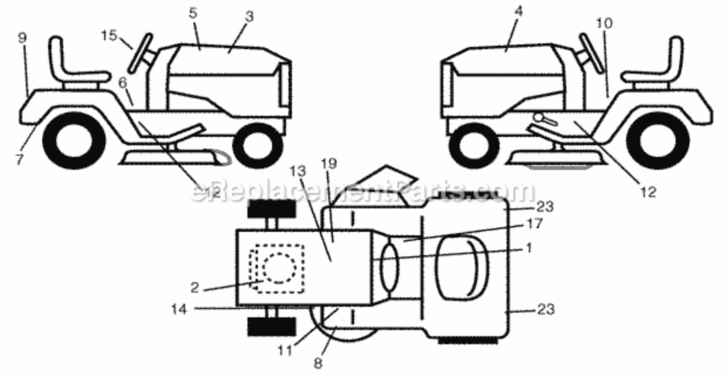 Page B Diagram and Parts List for SPGT25H54 2006-03 Husqvarna Lawn Tractor