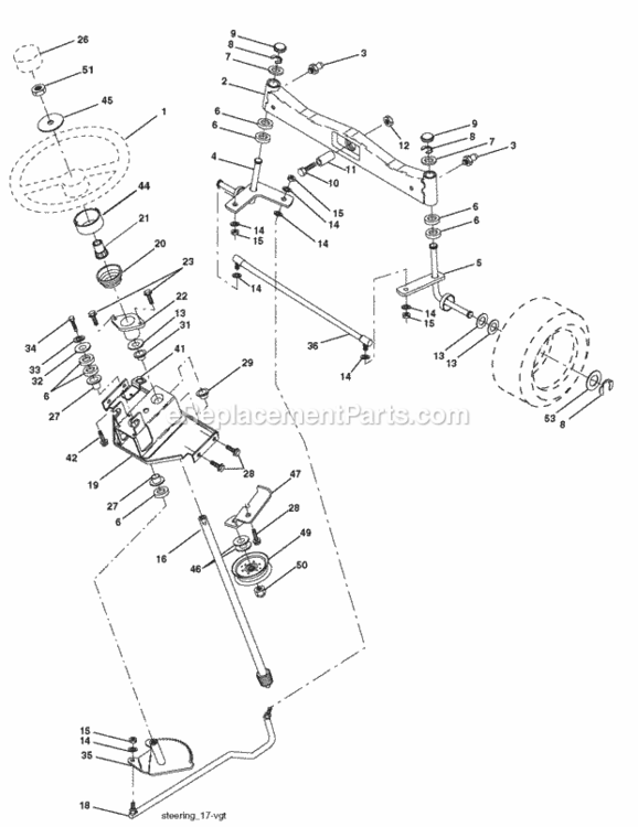 Page I Diagram and Parts List for SPGT25H54 2006-03 Husqvarna Lawn Tractor