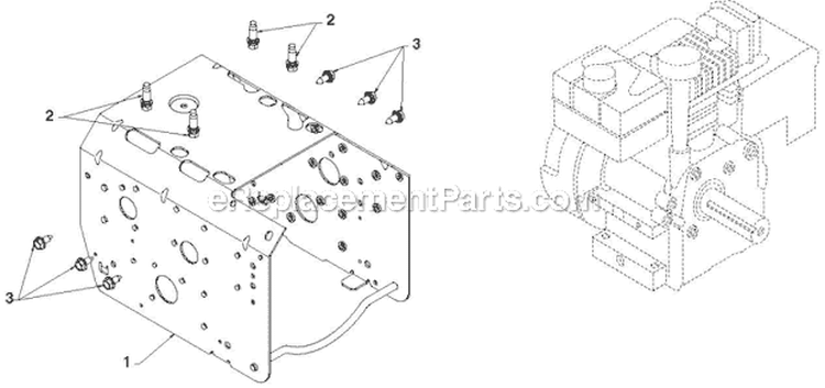 Chassis Engine Pulleys Diagram and Parts List for ST230E 96195001600 - 2012-06 Husqvarna Snow Blower