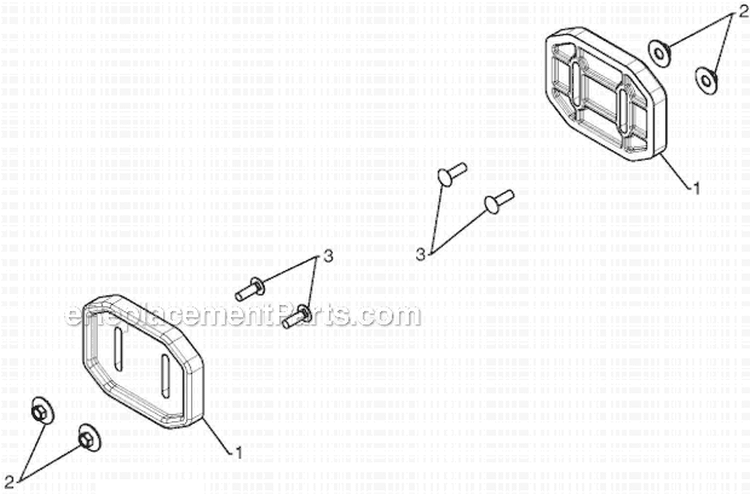 Auger Housing Impeller Diagram and Parts List for ST230E 96195001600 - 2012-06 Husqvarna Snow Blower