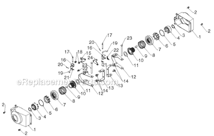 Wheels Tires Diagram and Parts List for ST230E 96195001600 - 2012-06 Husqvarna Snow Blower