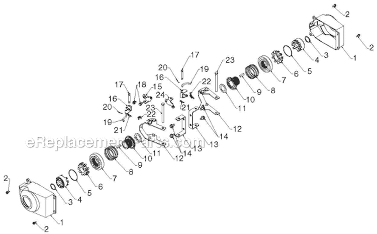 Wheels Tires Diagram and Parts List for ST230E 96195001601 - 2012-08 Husqvarna Snow Blower