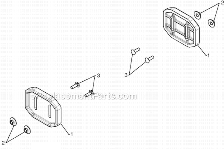 Auger Housing Impeller Diagram and Parts List for ST230E 96195001602 - 2012-08 Husqvarna Snow Blower