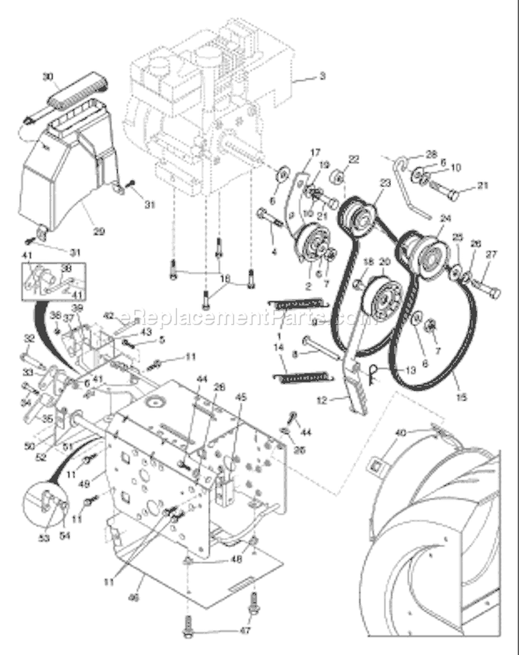 Page B Diagram and Parts List for STE8527 STE 8527 HL8527STEA -954223654 -2003-07 Husqvarna Snow Blower