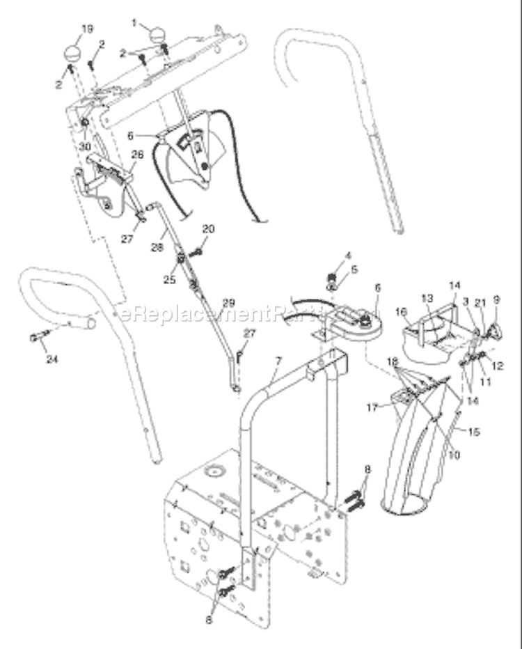 Page C Diagram and Parts List for STE8527 STE 8527 HL8527STEA -954223654 -2003-07 Husqvarna Snow Blower
