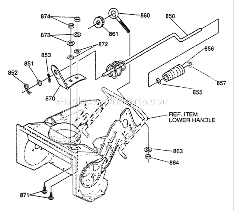 Page C Diagram and Parts List for ST20E ST 20 E 1995-01 Husqvarna Snow Blower