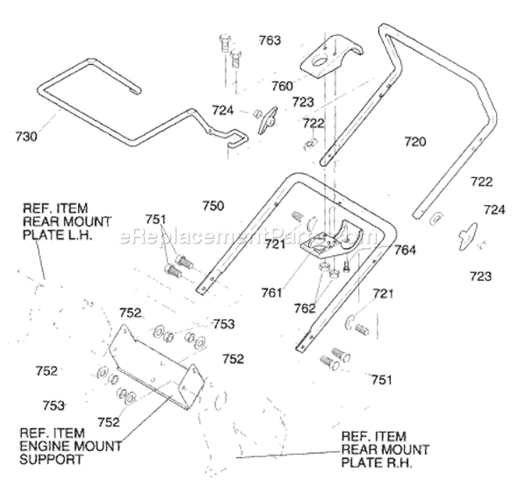 Page G Diagram and Parts List for ST21M ST 21 M 1995-09 Husqvarna Snow Blower
