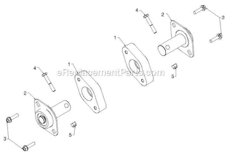 Auger Housing Impeller Diagram and Parts List for ST268EP ST 268EP 96191003803 - 2011-07 Husqvarna Snow Blower