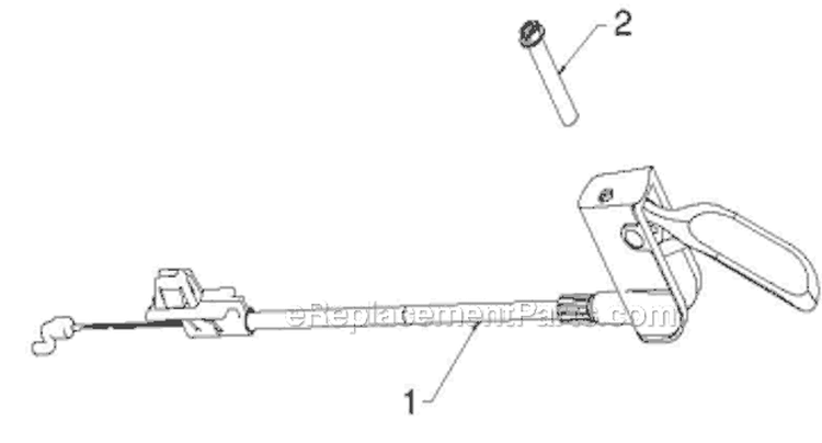 Control Panel Discharge Chute Diagram and Parts List for ST268EP ST 268EP 96191003803 - 2011-07 Husqvarna Snow Blower