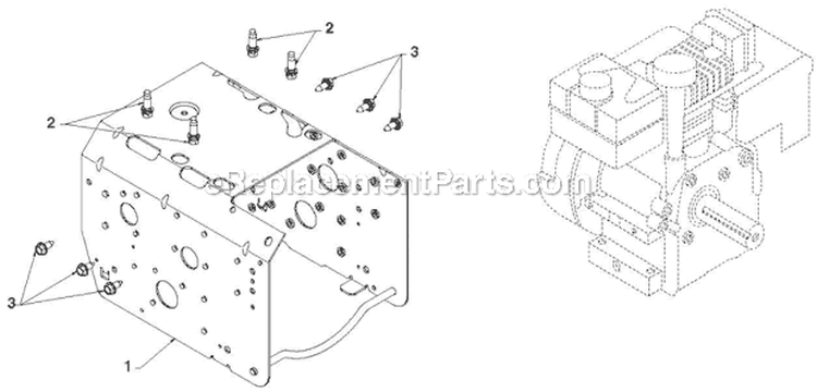 Chassis Engine Pulleys Diagram and Parts List for ST268EP ST 268EP 96191003805 - 2012-06 Husqvarna Snow Blower
