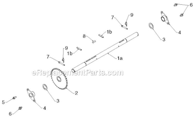 Drive Diagram and Parts List for ST268EP ST 268EP 96191003805 - 2012-06 Husqvarna Snow Blower