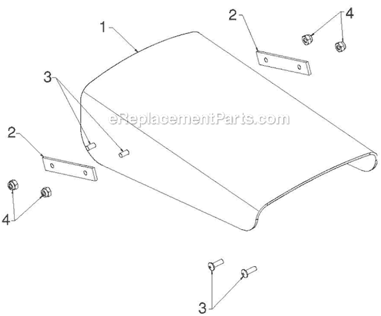 Control Panel Discharge Chute Diagram and Parts List for ST276EP ST 276EP 96191003902 - 2011-05 Husqvarna Snow Blower