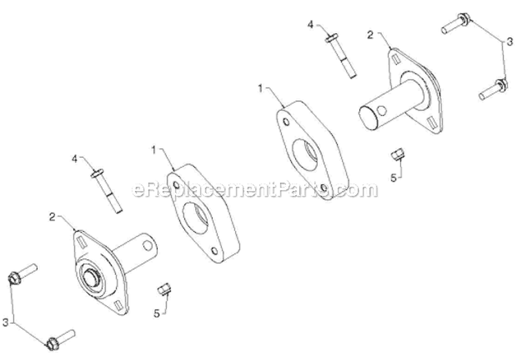 Auger Housing Impeller Diagram and Parts List for ST276EP ST 276EP 96191003903 - 2011-07 Husqvarna Snow Blower