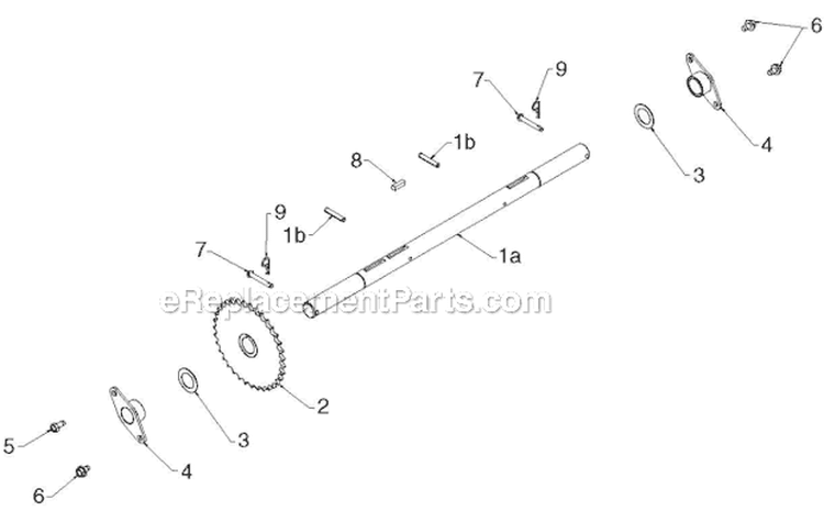 Drive Diagram and Parts List for ST276EP ST 276EP 96191003903 - 2011-07 Husqvarna Snow Blower