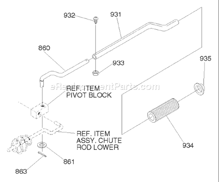 Page D Diagram and Parts List for ST521M ST 521 M 1997-10 Husqvarna Snow Blower