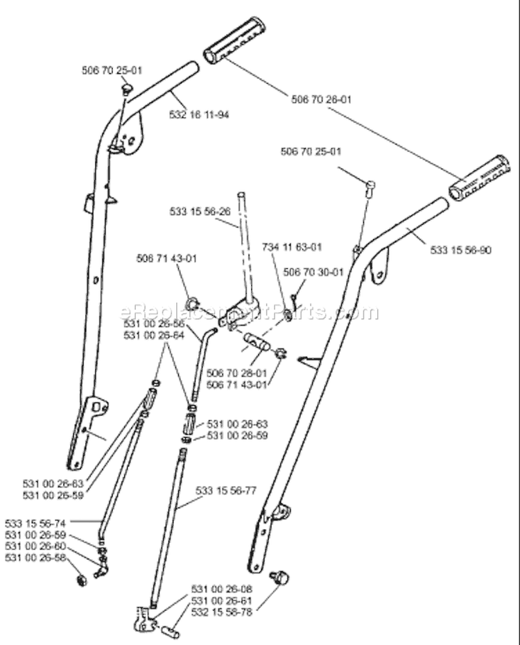 Page I Diagram and Parts List for ST723 ST 723 1999-10 Husqvarna Snow Blower
