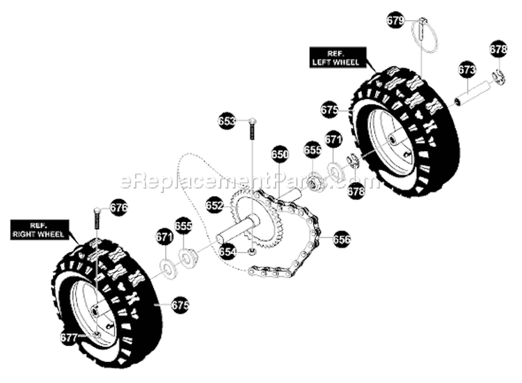 Page K Diagram and Parts List for ST724 ST 724 1996-01 Husqvarna Snow Blower