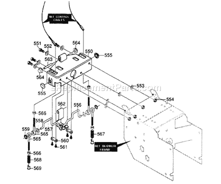 Page N Diagram and Parts List for ST826E ST 826 E 1995-01 Husqvarna Snow Blower