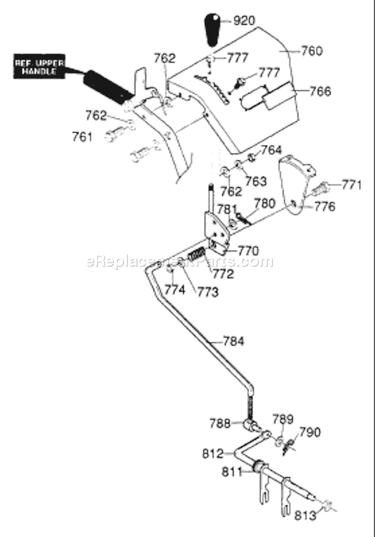 Page C Diagram and Parts List for ST826E ST 826 E 1995-01 Husqvarna Snow Blower