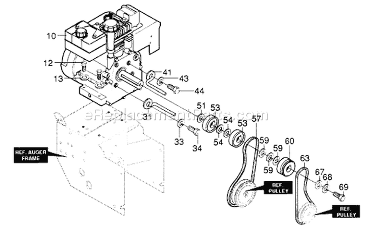 Page I Diagram and Parts List for ST826E ST 826 E 1995-01 Husqvarna Snow Blower