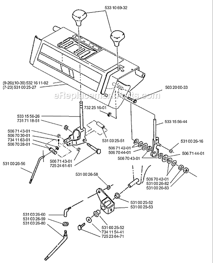 Page D Diagram and Parts List for ST926 ST 926 1999-10 Husqvarna Snow Blower