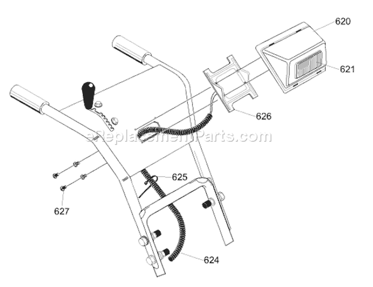 Page N Diagram and Parts List for ST927E ST 927 E 1996-01 Husqvarna Snow Blower