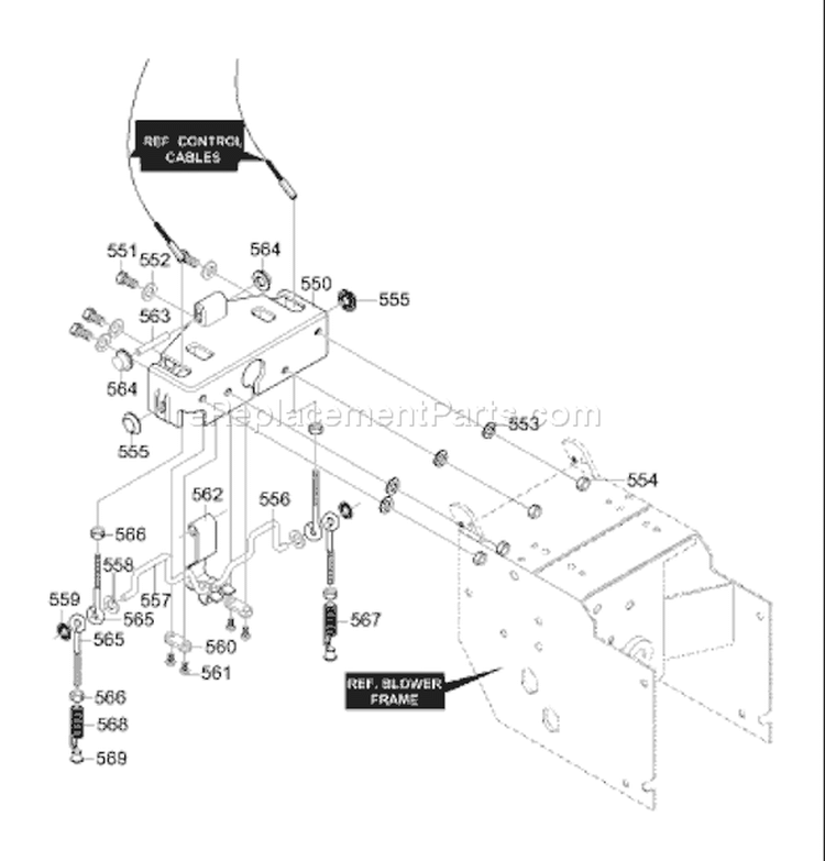 Page O Diagram and Parts List for ST927E ST 927 E 1996-01 Husqvarna Snow Blower