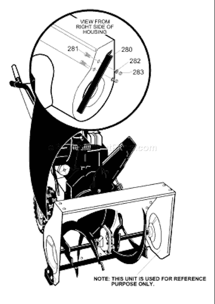 Page G Diagram and Parts List for ST927E ST 927 E 1996-01 Husqvarna Snow Blower