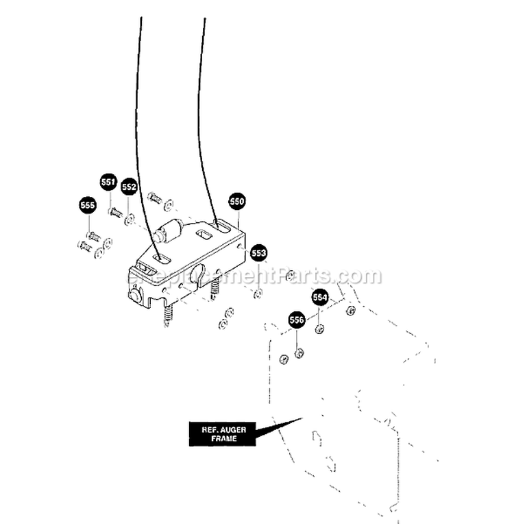 Page P Diagram and Parts List for ST927E ST 927 E 1997-11 Husqvarna Snow Blower