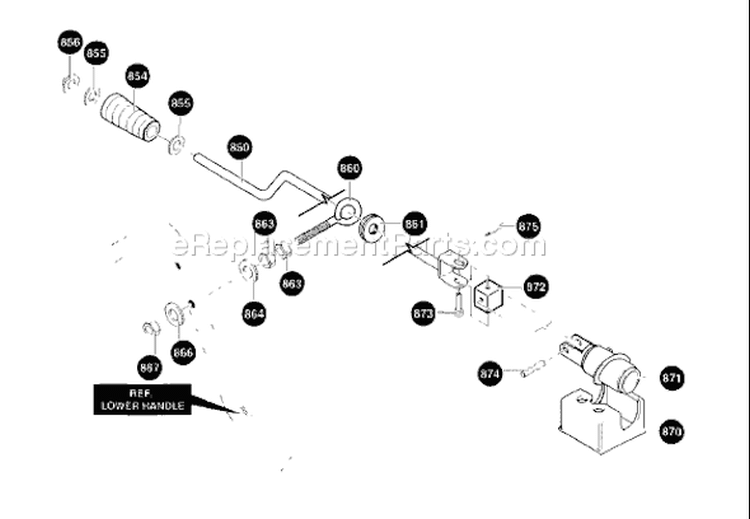Page B Diagram and Parts List for ST927E ST 927 E 1997-11 Husqvarna Snow Blower