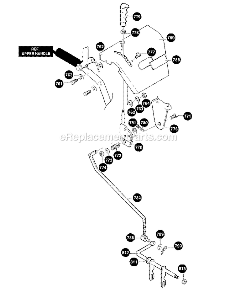 Page C Diagram and Parts List for ST927E ST 927 E 1997-11 Husqvarna Snow Blower