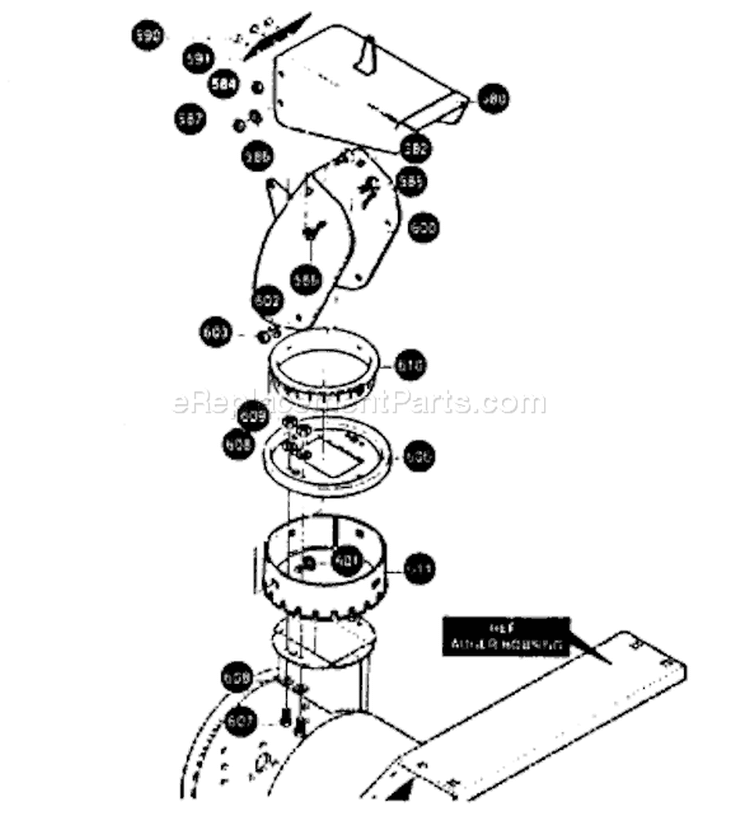 Page B Diagram and Parts List for ST927E ST 927 E 1998-01 Husqvarna Snow Blower