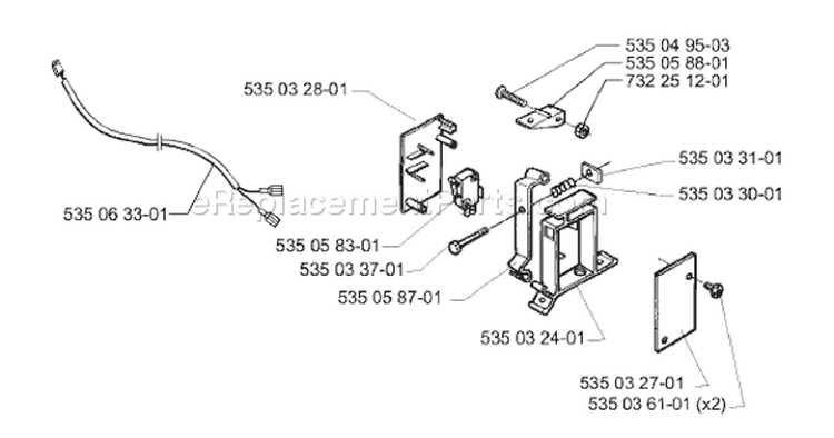 Page H Diagram and Parts List for SOLAR  Husqvarna Lawn Mower