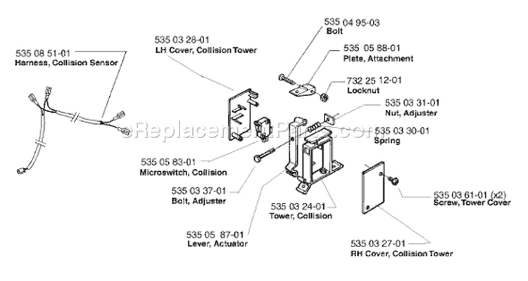 Page C Diagram and Parts List for SOLAR  Husqvarna Lawn Mower